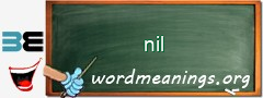 WordMeaning blackboard for nil